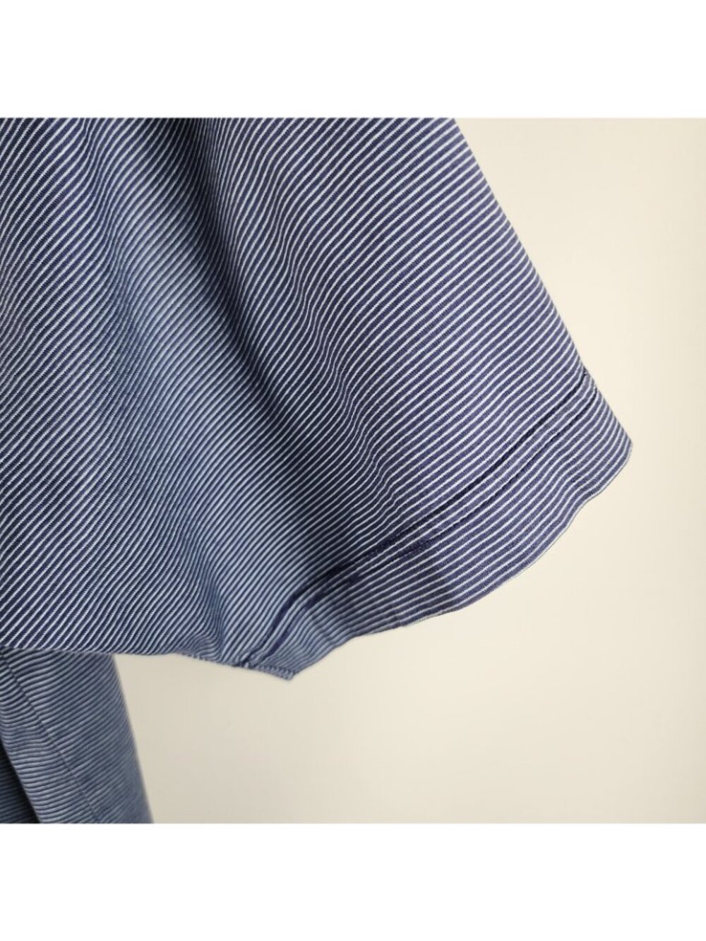 Peter Millar Shirt Mens Large Blue Multi Striped S/S Golf Polo Arm Logo - Picture 5 of 6